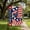 A, variant on Qiulaii 4th of July Garden Flag Double Sided Independence Day Patriotic Flag for Outdoor Yard Lawns Garden Home Holiday Decoration Linen 18x12in