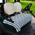 thumbnail image 2 of Golf Cart Seat Covers for 2 Seater, Navy Blue Anchor Nautical Soft Microfiber Cart Seat Towel Blanket, Blue Coastal Ocean Absorbent Breathable Non Slip Bench Seats Protector for Golf Course 51"x31", 2 of 9