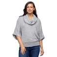thumbnail image 4 of Womens Cowl Neck Sweater Top, 4 of 11