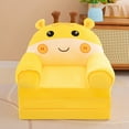 thumbnail image 5 of 2 In 1 Folding Children's Sofa Backrest Armchair, Cute Cartoon Lazy Sofa, Removable Washable Velvet Cover & High-Density Foam, 5 of 5