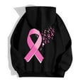 thumbnail image 6 of Long Sleeve Sweatshirt For Women Solid Color Zip Up Hoodie Pullover Cancer Awareness Month Drawstring Casual Comfortable For Everyday Wear Winter Pullover Jumper Tops, 6 of 6