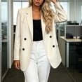 thumbnail image 5 of Drovellove Plus Size Women's Long Sleeve Faux Leather Moto Jacket | Quilted Biker Blazer for Commute, Office, or Night Out, 5 of 5