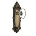 thumbnail image 2 of Nostalgic Warehouse Vicocc_Prv_234_Nk Oval Clear Crystal Solid Brass Privacy Door Knob Set, 2 of 6