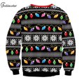 thumbnail image 3 of Ugly Christmas-Sudadera de gran tamaño para hombre, jerséis de pareja, sudaderas gráficas, chándal Vintage de los 90, ropa de calle masculina, 3 of 4