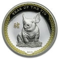 thumbnail image 1 of 2019 Palau 1 oz Silver $5 Year of the Pig Ultra High Relief, 1 of 5