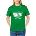 thumbnail image 2 of The Season Essentials All States Collection “Uni Nous Stand” T-shirt Unisexe 100% Coton, Vert/blanc, 2X-Large, 2 of 11