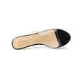 thumbnail image 4 of BLISSFUL STEP Sandales à Talons Aiguilles à Bride Transparente pour Femmes Noir 11, 4 of 8