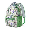 thumbnail image 2 of Floral and Leopard Print Student Backpack - Stylish Breathable School Bag, 2 of 5