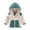 White, variant on Bixock Toddler Girls Fleece Jackets Girls Winter Coats Kids Fleece Coat Outerwear Color Long Sleeve Hooded Zip Front Thermal Fall Winter Jacket for Kids 1-10Years