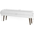thumbnail image 6 of UGOS FURNITURE Modern Industrial Media Television Stand, Laminate White, 11.81'', 6 of 6