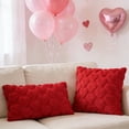 thumbnail image 2 of Funda de cojín con diseño de corazón de amor, funda de almohada de felpa con cremallera oculta para sofá, dormitorio, sala de estar y decoración., 2 of 8