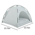 thumbnail image 2 of Kitty Campout Tent, Foldable Waterproof Cooling Cats Cave Bed, Portable Cat Tent, Lightweight Cat House for Outdoor and Indoor, Pet Camping Tent House for Dogs Cats Puppy Kitty (Gray, 58"), 2 of 2