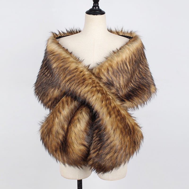 faux fur shawl walmart