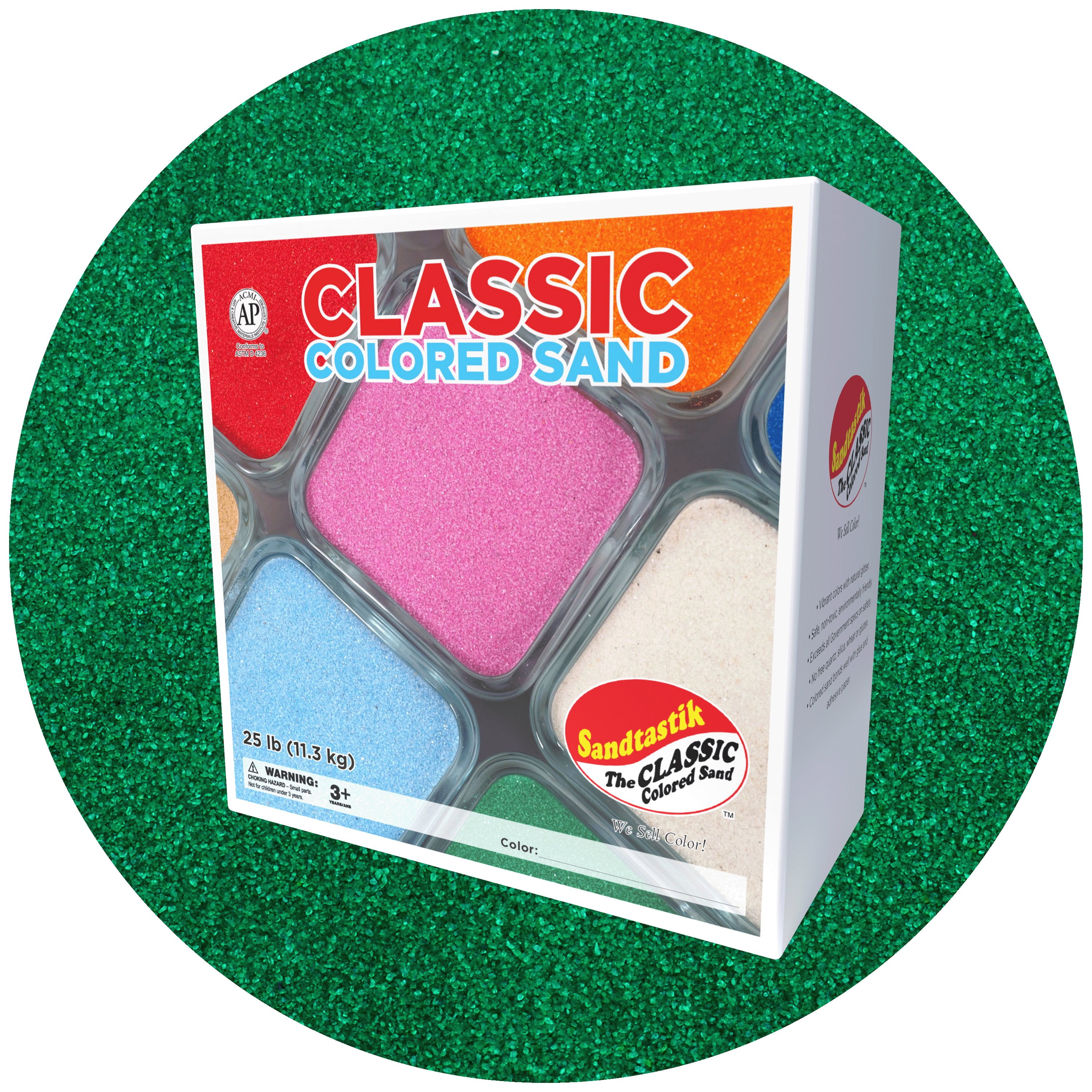 Sandtastik Classic Colored Sand, Latte - 10 lb