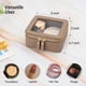 thumbnail image 3 of Bolsa de maquillaje Aveniee Mini, neceser de viaje transparente, color topo, 3 of 6