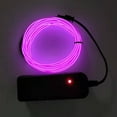 thumbnail image 3 of DPTALR 1M Battery Operated Luminescent Neon LED Lights Glow EL Wire String Strip Rope, 3 of 4