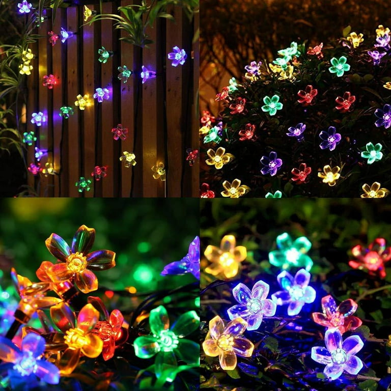 200 LED Solar String Lights Outdoor, 65.6ft Solar Fairy Lights, Waterproof  Decorative Lighting for Garden, Patio, RGB 