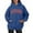 Navy, variant on Bibifish Hoodies For Women Chicago City Print Fall Preppy Hoodies Long Sleeve Drawstring Female Sports Outwears With Pocket