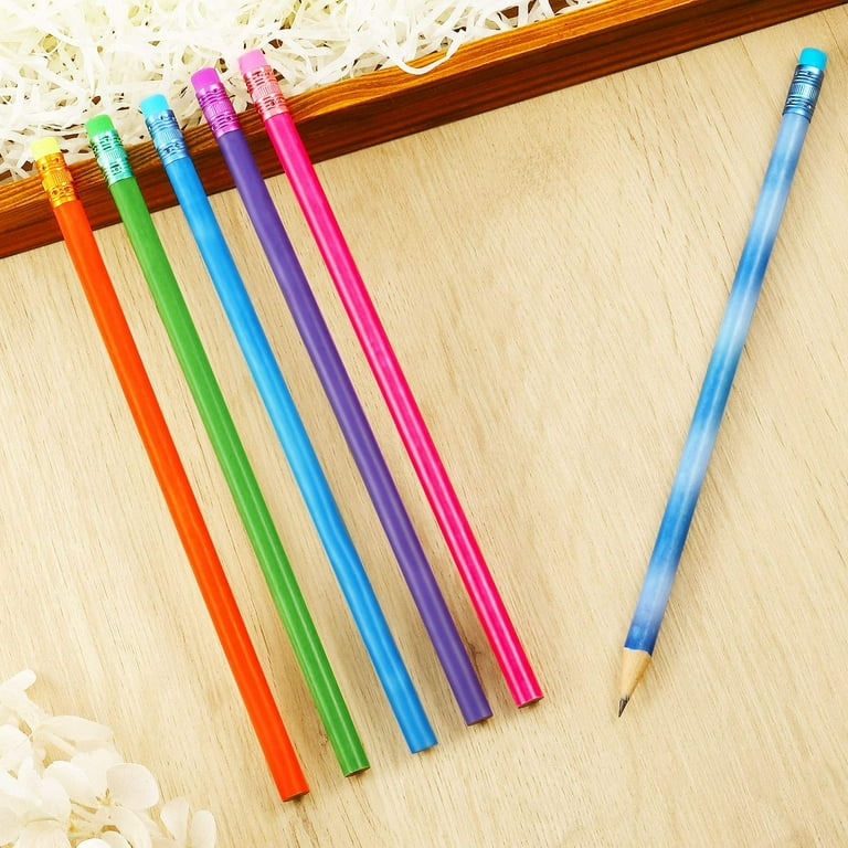 QUMENEY Color Changing Mood Pencil with Eraser Wooden Pencils Heat  Activated Color Changing Pencils Thermochromic Assorted Colors (30 Pieces)  