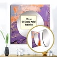 thumbnail image 3 of Designart "Developing Motions Abstract Expression" Abstract Painting Square Mirror Wall Decor Modern - Large Purple Square Bathroom Mirror - Square Printed Wall Mirror Art, 3 of 5