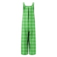 thumbnail image 4 of Fashion Plus Size Jumpsuits for Women with Sleeves Summer Printed Jumpsuit Casual Button Pocket Sleeveless Wide Leg Trousers, 4 of 8