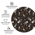 thumbnail image 4 of Bingfone Vintage Pirate Skulls Leather Drinks Coasters with Set of 6,Suitable for Home Kitchen,Coffee Cup Coasters Home Gift, 4 of 9