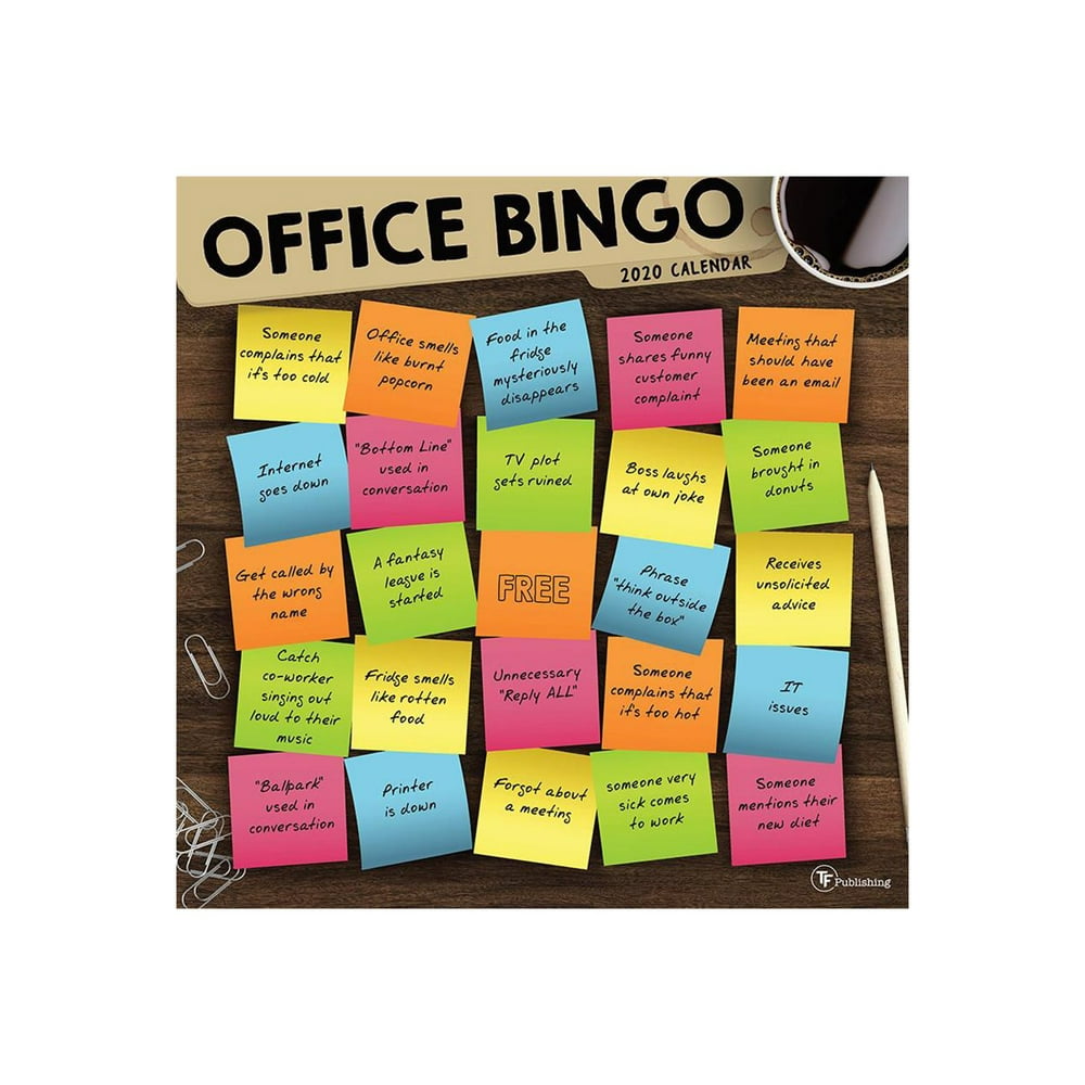 2020 Office Bingo Wall Calendar