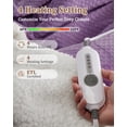 thumbnail image 5 of Heated Throw Blanket 50"x60" ,Soft Flannel & Waffle Texture Electric Blanket, 4 Heat Settings, 4 Hour Auto Shut Off, Overheat Protection, Machine Washable, for Bed, Sofa, Couch, Office, 5 of 8
