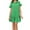 2-Green, variant on QHFBli Womens Summer Button Down Shirt Dress Casual Ruffle Sleeve Shift Mini Dresses with Pockets