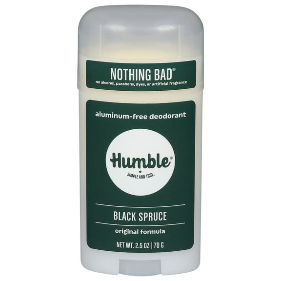 Humble Brands Original Formula Aluminum Free Deodorant, Black Spruce, 2.5oz