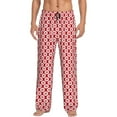 thumbnail image 5 of Mens Pajama Pants, Snowflakes Soft Sleep & Lounge Pants for Men, Cuteness Casual PJ Bottoms Pants with Pockets, 5 of 7