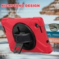thumbnail image 5 of XYX Case for Lenovo Tab M8 4th Gen 8.0 inch 2023 Release TB-300FU with 360 Degree Rotating, Hand Strap, Shoulder Strap, Red, 5 of 7