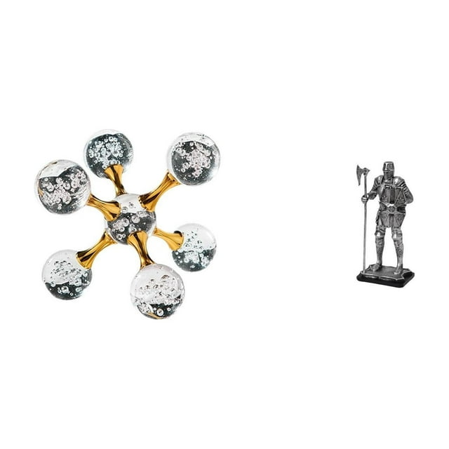 Figura de escritorio,Figura esférica para escritorio,oficina o decoración del hogar,Figura de escritorio,Estatua de caballero,artesanía artística,coleccionable,escritorio,oficina,Figura