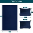 thumbnail image 5 of 2-in-1 Travel Blanket, Airplane blanket/pillow, travel pillow/blanket, Premium Soft Travel Blanket Pillow Airplane, Pillow converts into blanket, Travel Blanket and Pillow - Ultra-Soft, 5 of 6