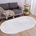 thumbnail image 6 of Christmas Savings! Caoblia Rugs for Bedroom Oval Non-Slip Solid Color Fluffy Area Rug for Living Room Bedroom Dining Room Hallway Office Kitchen Entryway Non-Shedding & Easy Care Rug, 6 of 8