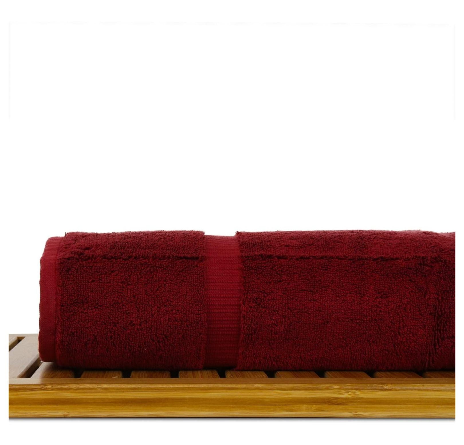 Luxury Hotel & Spa Ultra Soft Bath Towels 100% Turkish Cotton - Cranberry - Set of 2