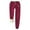 Wine, variant on Sweatpants Pajama Women PURCOLT Printed Bottom Pants, Lamb Fleece Pockets, Elastic Tie Up, Thickened Plush, Warm And Sanitary Pants Up to 65% off