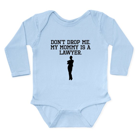 CafePress - My Mommy Is A Lawyer Body Suit - Long Sleeve Cotton Baby Bodysuit