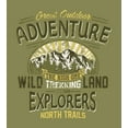 thumbnail image 3 of Ambesonne Retro Duvet Cover Sets, Outdoor Adventure Poster, 2-Twin, Olive Green and Yellow, 3 of 4