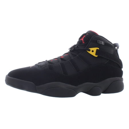 Nike Jordan 6 Rings Mens Shoes Size 10, Color: Black/Black/Yellow