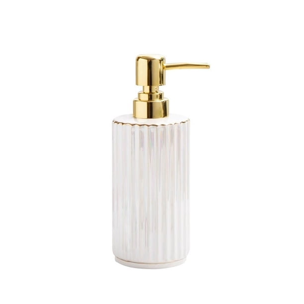 Dispensador de jabón de cerámica for encimeras de baño y cocina, ideal for lociones, aceites esenciales y jabones líquidos.