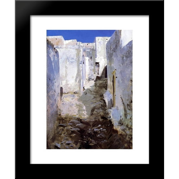 A Street in Algiers 20x24 Framed Art Print by John Singer Sargent