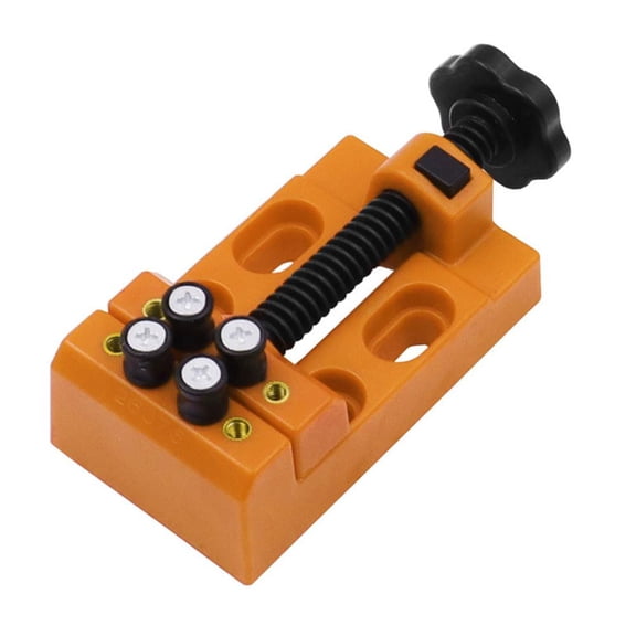 Universal Mini Drill Press Vise, 8-Hole Bench Vise Clamp for Jewelry Carving Nut Small Hand Tool Hook Bench for Crafting and