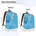 thumbnail image 2 of Balery Hanging Orchids Floral Blue Mochila Clásica Impresa Básica para Viaje, Mochila Escolar Resistente al Agua, Mochila de Lona con Correas Ajustables-Medium, 2 of 5