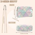 thumbnail image 4 of FORMRS Women Crossbody Purse with Chain Strap Vegan Leather Shoulder Handbag, Purple Geometric, 4 of 7