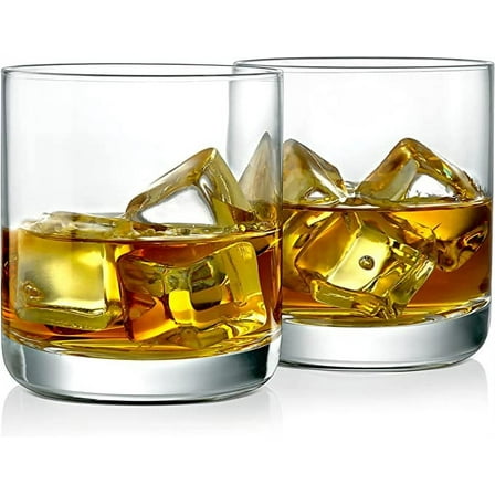 NutriChef Set of 2 Modern 10oz Stemless Crystal Wine Glass