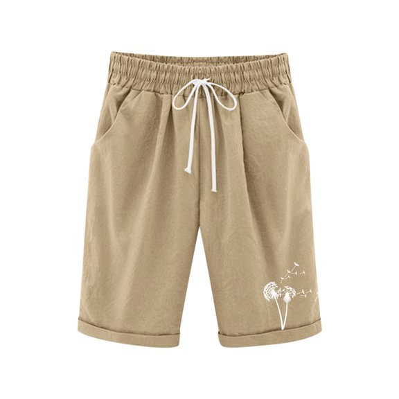 Zpanxa Girls Running Shorts Solid Floral Accent, Breathable Lightweight Athletic Shorts with Pockets for Casual Sports Fit in Summer