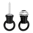 thumbnail image 4 of Uxcell 37mmx21mm Ceiling Hook, 4 Pack Screw Hooks Light Fixtures Accessory for Hanging Plants, Chandeliers, Black, 4 of 4