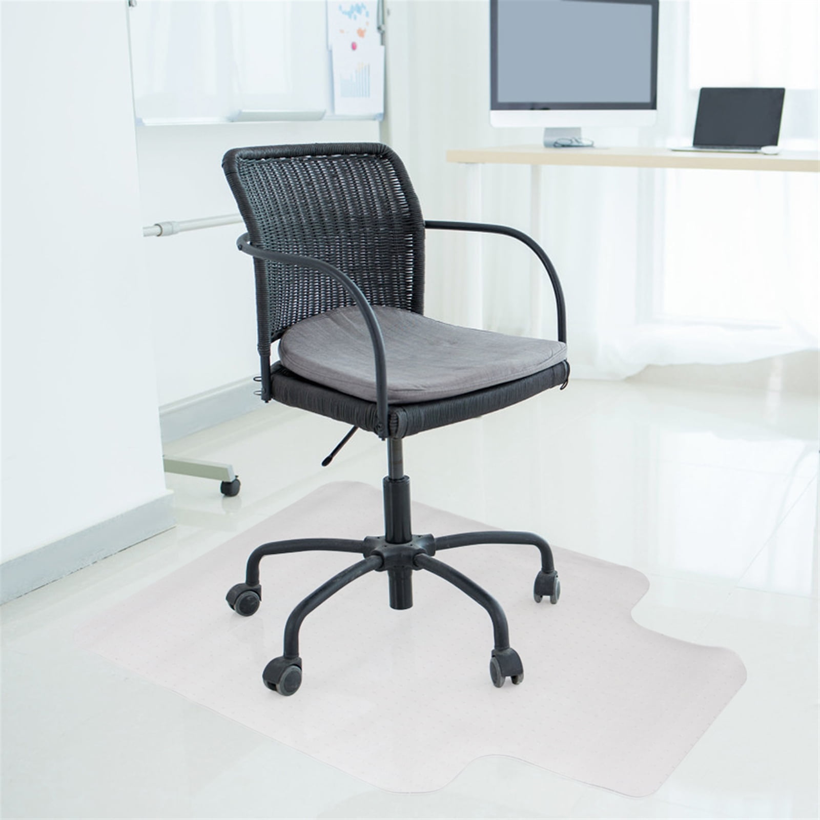 90 x 120 x 0.2cm PVC Home-use Protective Mat for Floor Chair Transparent