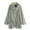 Gray, variant on Warm Fleece Jackets for Women, Loose Asymmetrical Button Coat,Sweaters Outerwear with Pockets for Winter
